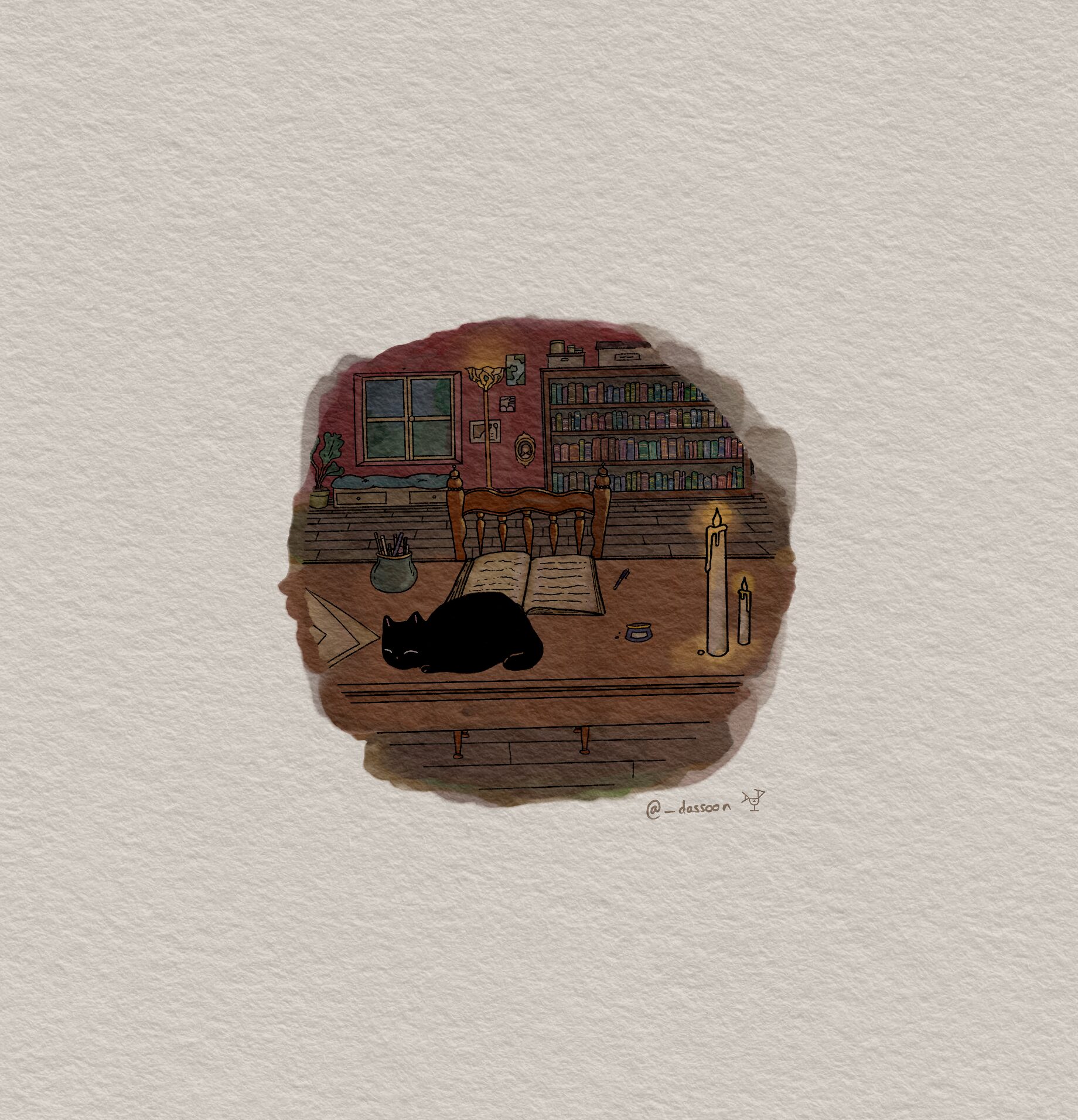 Illustration intérieur — bureau